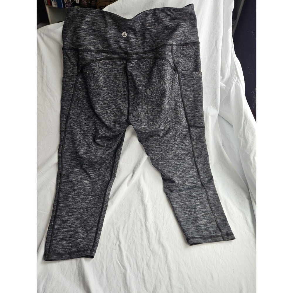 Ewedoos XX-Large Gray Capri  Women‎ Stretch Pockets Elastic Waist Yoga - Picture 2 of 3